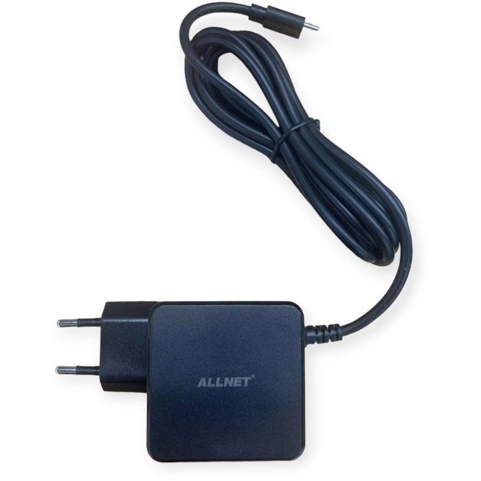 ALLNET Cargador QC USB-C PD GaN 45W 1x USB Tipo-C con Cable de 2m Enchufe EU ALLNET Cargador QC USB-C PD GaN 45W 1x USB Tipo-C con Cable de 2m Enchufe EU