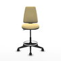 PIQUERAS Y CRESPO Taburete Elche CP similpiel crema base piramidal