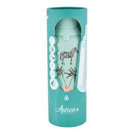 AUREA Botella térmica interior cerámico 2 tapones 500ml mint