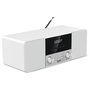 TechniSat Digitradio 3 - Radio digital personal DAB+/FM con Bluetooth 4.1, pantalla OLED, 20W, control remoto, color blanco/acero inoxidable, 230V