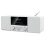 TechniSat Digitradio 3 - Radio digital personal DAB+/FM con Bluetooth 4.1, pantalla OLED, 20W, control remoto, color blanco/acero inoxidable, 230V