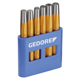 Gedore Juego de extractor de remaches y asentador de cabezas de 6 piezas