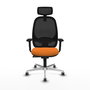 PIQUERAS Y CRESPO Silla de oficina Cilanco Naranja y Negro