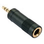 Lindy Adaptador de audio 3.5mm macho a 6.3mm hembra Negro 35621
