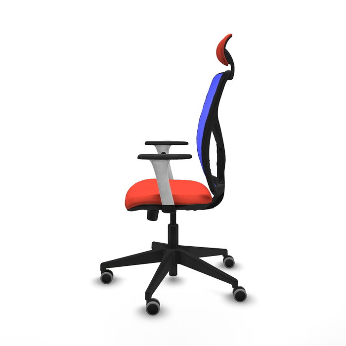 PIQUERAS Y CRESPO Silla de oficina Motilla con mecanismo Sincro, Naranja oscuro y Azul PIQUERAS Y CRESPO Silla de oficina Motilla con mecanismo Sincro, Naranja oscuro y Azul
