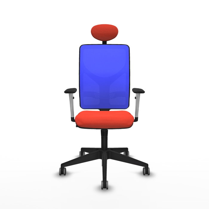PIQUERAS Y CRESPO Silla de oficina Motilla con mecanismo Sincro, Naranja oscuro y Azul PIQUERAS Y CRESPO Silla de oficina Motilla con mecanismo Sincro, Naranja oscuro y Azul