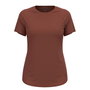 Camiseta de Manga Corta Mujer Odlo Essential Marrón