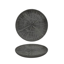 SUMMA Plato Nórdico 22 cm, Gres, Color Gris Forest, Vajilla (Set de 6)