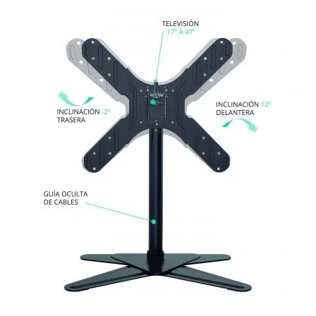 Soporte de Sobremesa Inclinable TM Electrón TMSLC421 para TV de 17-47"/ hasta 43kg Soporte de Sobremesa Inclinable TM Electrón TMSLC421 para TV de 17-47"/ hasta 43kg