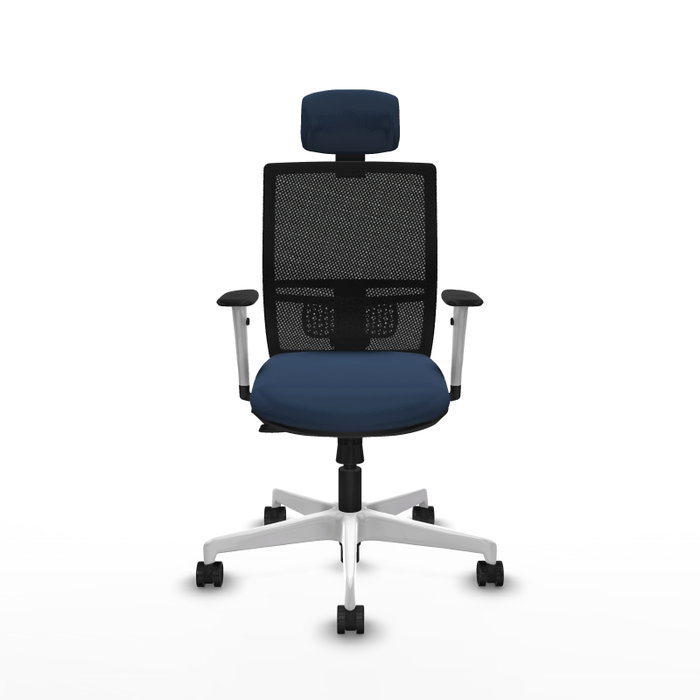 PIQUERAS Y CRESPO Silla de oficina Yunquera con mecanismo Sincro/Traslack, Azul marino y Negro PIQUERAS Y CRESPO Silla de oficina Yunquera con mecanismo Sincro/Traslack, Azul marino y Negro