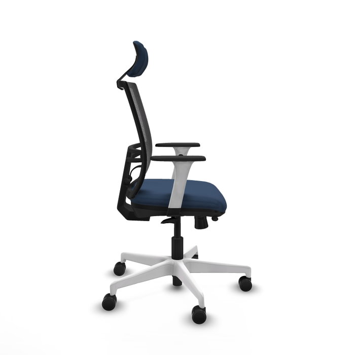 PIQUERAS Y CRESPO Silla de oficina Yunquera con mecanismo Sincro/Traslack, Azul marino y Negro PIQUERAS Y CRESPO Silla de oficina Yunquera con mecanismo Sincro/Traslack, Azul marino y Negro