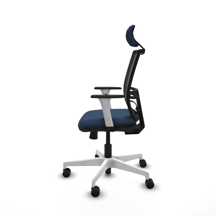 PIQUERAS Y CRESPO Silla de oficina Yunquera con mecanismo Sincro/Traslack, Azul marino y Negro PIQUERAS Y CRESPO Silla de oficina Yunquera con mecanismo Sincro/Traslack, Azul marino y Negro