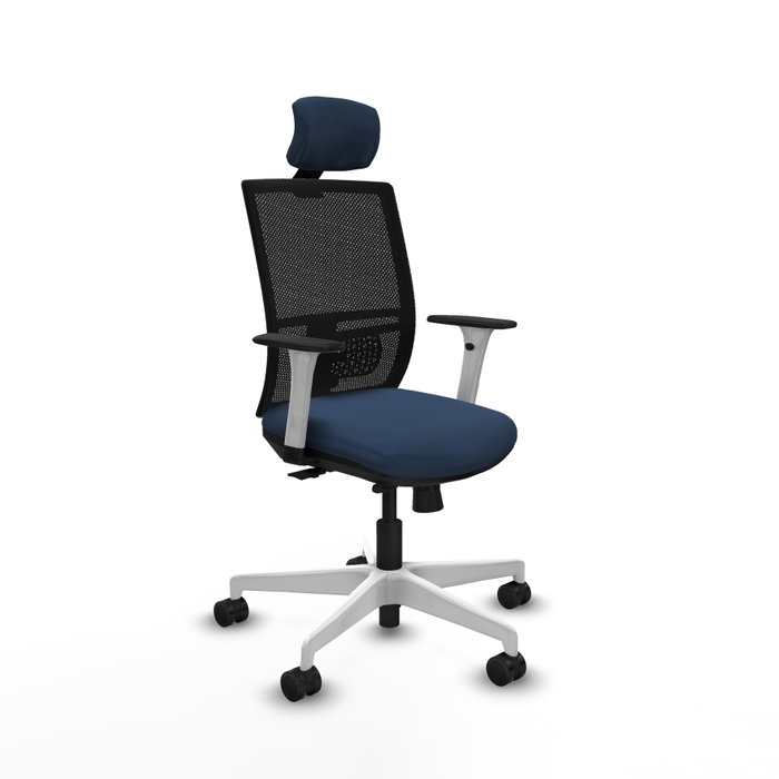 PIQUERAS Y CRESPO Silla de oficina Yunquera con mecanismo Sincro/Traslack, Azul marino y Negro PIQUERAS Y CRESPO Silla de oficina Yunquera con mecanismo Sincro/Traslack, Azul marino y Negro