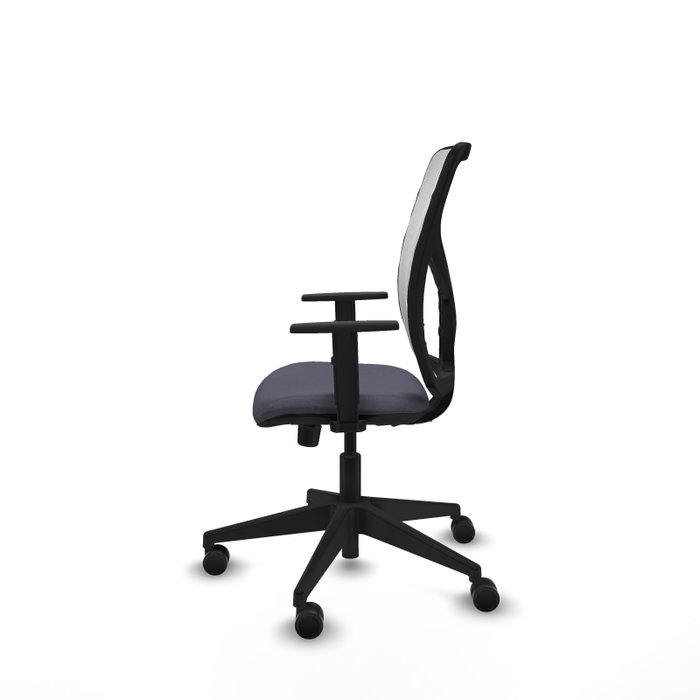Silla de oficina Motilla con mecanismo Sincro tapizada con Tela color Gris oscuro y malla color Blanco. Equipada con lumbar 1D, Brazos 1D y Ruedas 65mm nailon Silla de oficina Motilla con mecanismo Sincro tapizada con Tela color Gris oscuro y malla color Blanco. Equipada con lumbar 1D, Brazos 1D y Ruedas 65mm nailon
