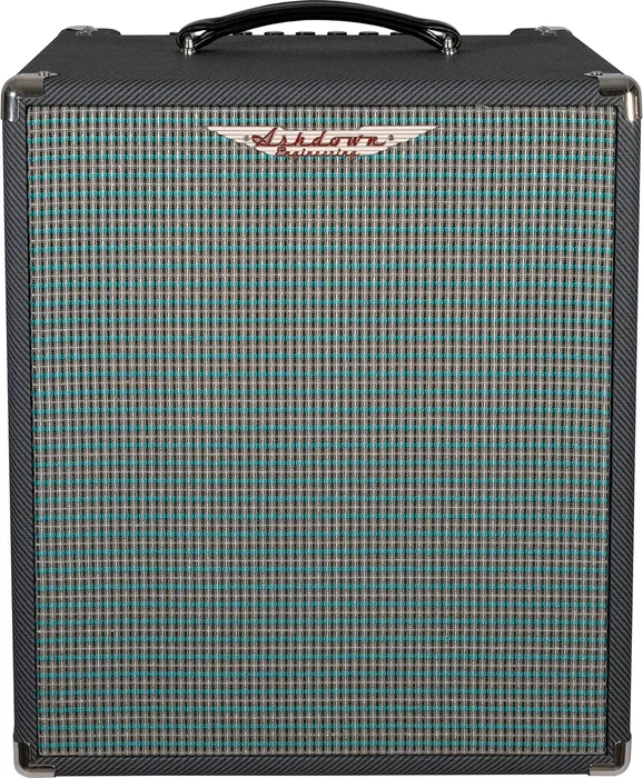Ashdown UK-SBM-112-200 Amplificador Combo de Bajo 200W 1x12" Fabricado en Reino Unido con Overdrive, Salida DI y de Auriculares, Acabado Ice Blue Charcoal Tweed