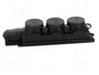 PAWBOL Tomacorriente de alimentación AC 2P+PE 16A 250VAC Negro