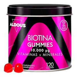 ALDOUS BIO Biotina 10.000 Mcg con Ácido Fólico, Zinc, Selenio, Yodo + Vitamina C