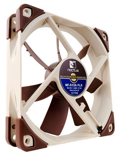 Noctua NF-S12A-FLX Ventilador de Caja 120mm con 3 Configuraciones de Velocidad
