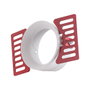 Aro Foco Downlight Circular Aluminio Blanco Integración Yeso Ø60mm para Lámpara LED GU10 o GX5,3