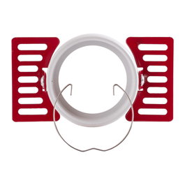 Aro Foco Downlight Circular Aluminio Blanco Integración Yeso Ø60mm