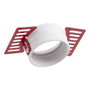 Aro Foco Downlight Circular Aluminio Blanco Integración Yeso Ø60mm para Lámpara LED GU10 o GX5,3