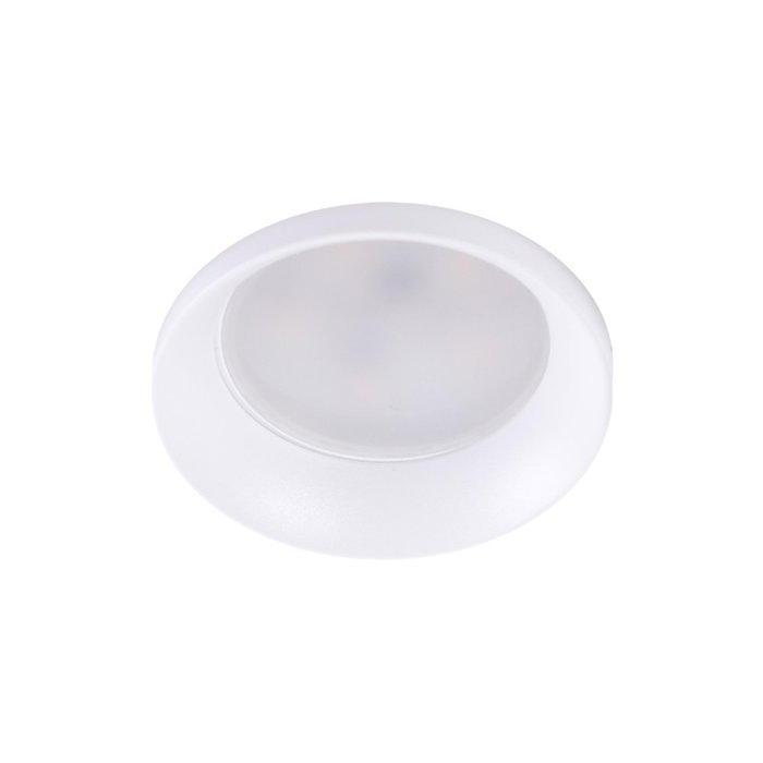 Aro Foco Downlight Circular Aluminio Blanco Integración Yeso Ø60mm para Lámpara LED GU10 o GX5,3 Aro Foco Downlight Circular Aluminio Blanco Integración Yeso Ø60mm para Lámpara LED GU10 o GX5,3
