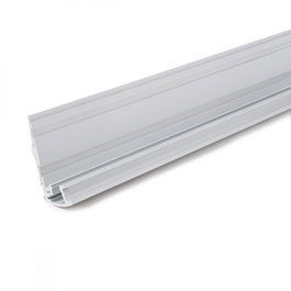 Greenice Perfil Iluminación Escaleras con Gomas Antideslizantes y Difusor Opal x 1M