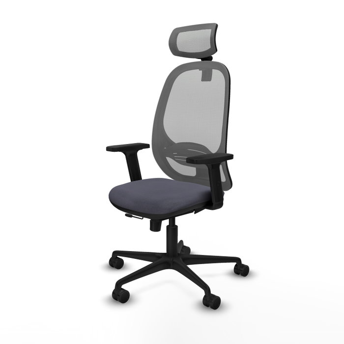 PIQUERAS Y CRESPO Silla de oficina Cilanco Gris con mecanismo Sincro/Traslack