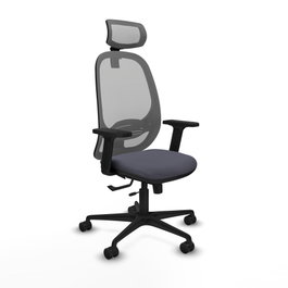 PIQUERAS Y CRESPO Silla de oficina Cilanco Gris con mecanismo Sincro/Traslack