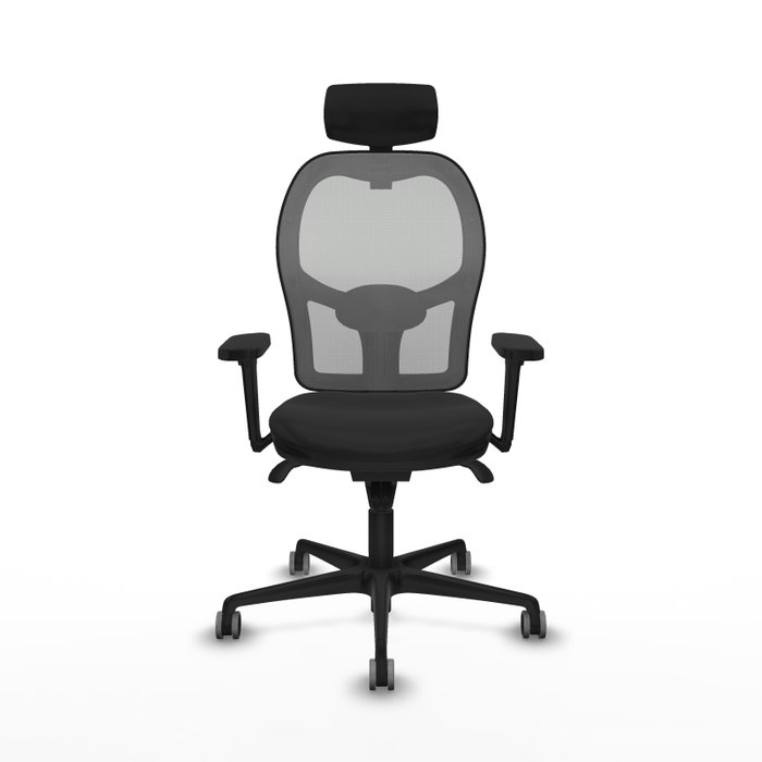 PIQUERAS Y CRESPO Silla de oficina Jorquera con mecanismo Sincro, Negro y Gris PIQUERAS Y CRESPO Silla de oficina Jorquera con mecanismo Sincro, Negro y Gris