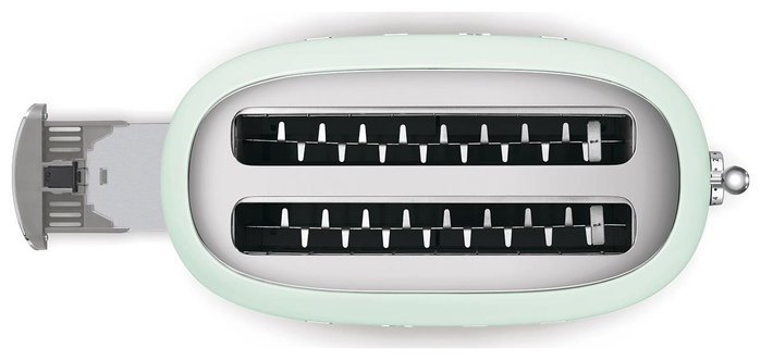 Smeg TSF02PGEU Tostadora de 4 Rebanadas Verde Pastel