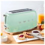 Smeg TSF02PGEU Tostadora de 4 Rebanadas Verde Pastel