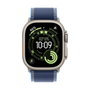 Apple MFT64ZM/A Correa Deportiva para Apple Watch, Azul Titanio, S/M