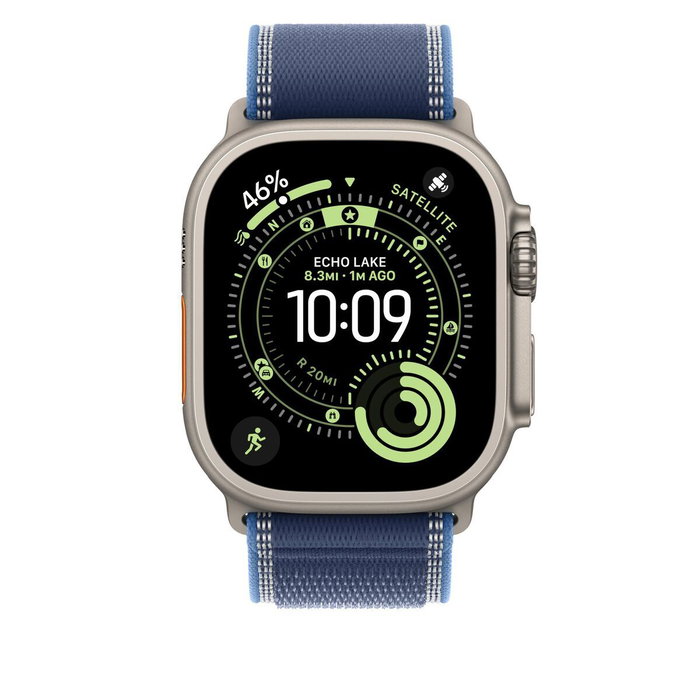 Apple MFT64ZM/A Correa Deportiva para Apple Watch, Azul Titanio, S/M Apple MFT64ZM/A Correa Deportiva para Apple Watch, Azul Titanio, S/M