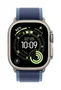 Apple MFT64ZM/A Correa Deportiva para Apple Watch 44mm 45mm 46mm 49mm - Azul Titanio, Cierre de Velcro, Nylon, Poliéster, Spandex - Banda S/M