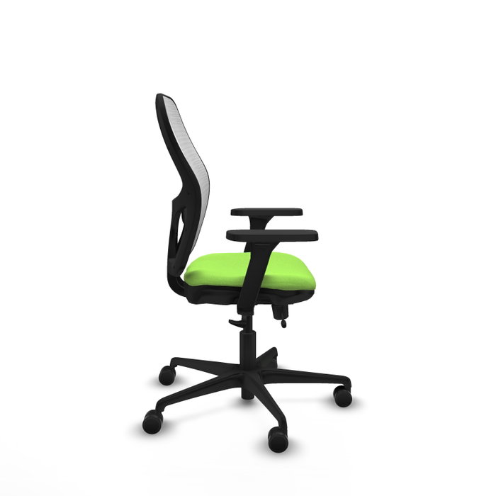 PIQUERAS Y CRESPO Silla de oficina Jorquera con mecanismo Sincro/Traslack, Pistacho y Blanco
