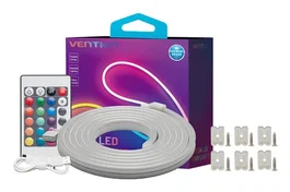 Vention Tira LED de Neón de Silicona de 2 m con Control Remoto y Alimentación USB