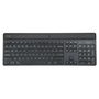 Targus AKB868ES Teclado Inalámbrico Bluetooth EcoSmart con Panel Solar, Retroiluminado, Antimicrobiano, Negro, Carga USB-C