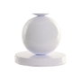 DKD Home Decor Lámpara de Sobremesa de Cerámica Blanca Metalizada 30x30x61 cm