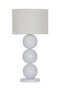 DKD Home Decor India lamps 2c25 Lámpara Sobremesa Blanco 30 x 61 x 30 cm