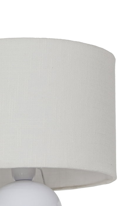 DKD Home Decor India lamps 2c25 Lámpara Sobremesa Blanco 30 x 61 x 30 cm