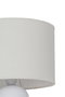 DKD Home Decor India lamps 2c25 Lámpara Sobremesa Blanco 30 x 61 x 30 cm