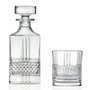 Rcr Cristalleria IT Set 7 Pzs Whisky Botella Y Vasos Colección Brillante Luxion Eco-Crystal Glass 850ml + 6x340ml