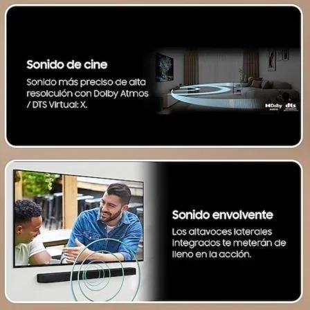 Samsung Barra de Sonido HW-B650D/ZF Serie-B 3.1 Bluetooth 2024 con Dolby Atmos y DTS Virtual:X