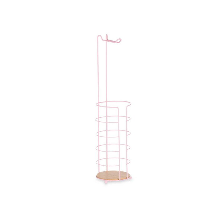 Portarrollos de Papel Higiénico Berilo Rosa 16,5 x 63,5 x 16,5 cm (4 Unidades)