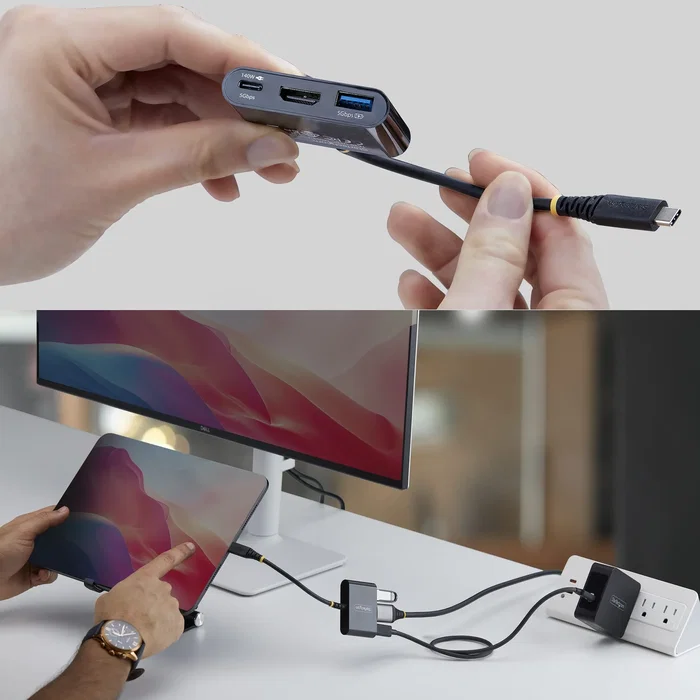 StarTech Dock Hub Multipuertos USB-C a HDMI 140W 4K60Hz Negro StarTech Dock Hub Multipuertos USB-C a HDMI 140W 4K60Hz Negro
