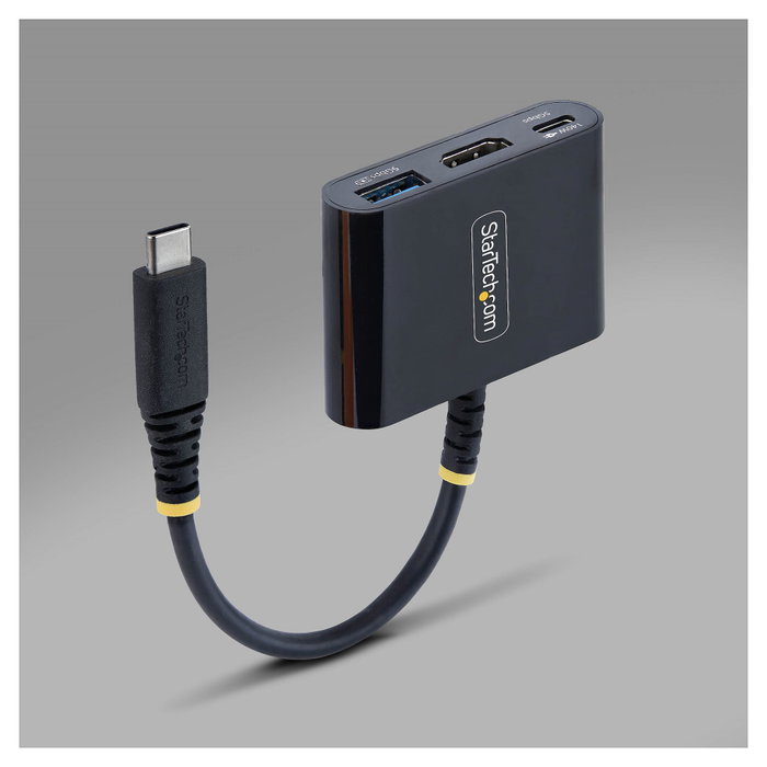 StarTech Dock Hub Multipuertos USB-C a HDMI 140W 4K60Hz Negro StarTech Dock Hub Multipuertos USB-C a HDMI 140W 4K60Hz Negro