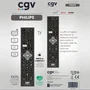 CGV Mando a distancia de repuesto CGV3322103009405 para televisores Philips - Sin programación - Listo para usar