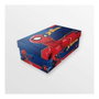 Zapatilla Loneta Suela Pvc Con Luces Algodón Spiderman Azul 29