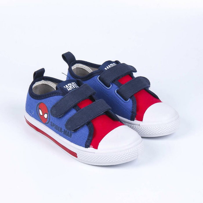 Zapatilla Loneta Suela Pvc Con Luces Algodón Spiderman Azul 29 Zapatilla Loneta Suela Pvc Con Luces Algodón Spiderman Azul 29